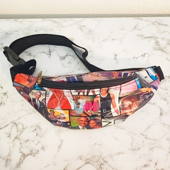 Alba Michelle Obama Glossy Magazine Cover Fanny Pack - Picture 1 of 5